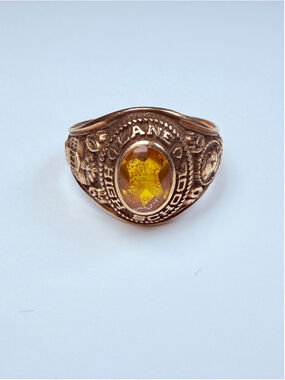 10K Solid Gold Lane High School 1962 Josten Class Ring Charlottesville, Virginia